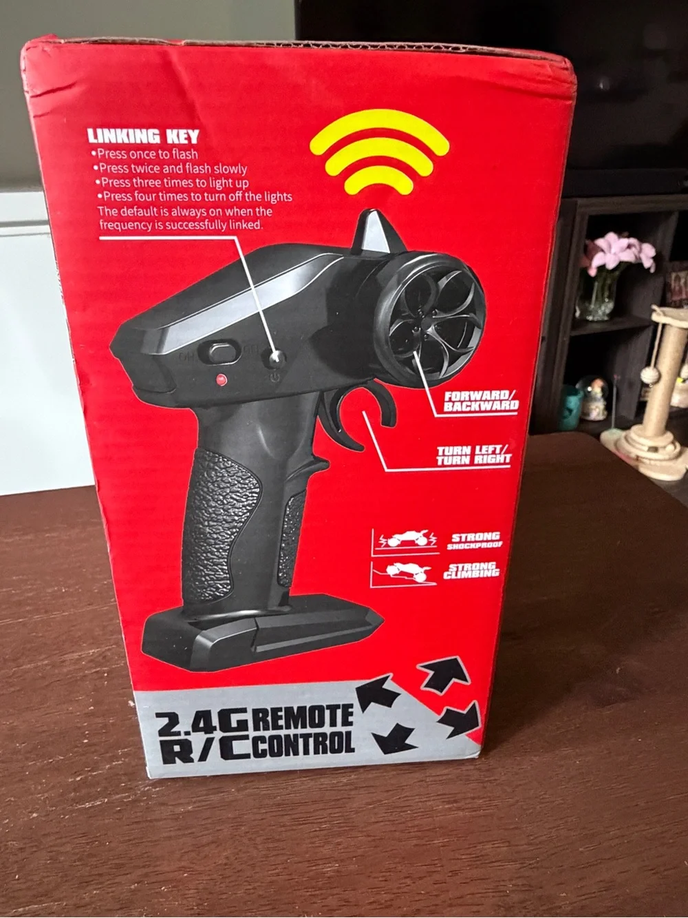 Red RC Monster Truck Toy - Kids Remote Control Off-Road Vehicle